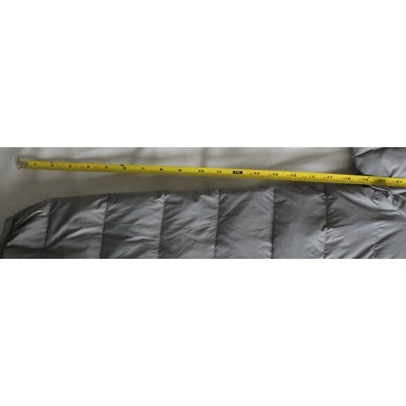 Peter Manning Size 3 New York Grey Duck Down Puffer Jacket zip pockets - Picture 12 of 13